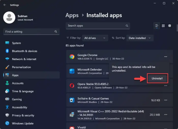 Download Google Chrome 115: Replaces Tracking Cookies With Topics API 10 确认卸载