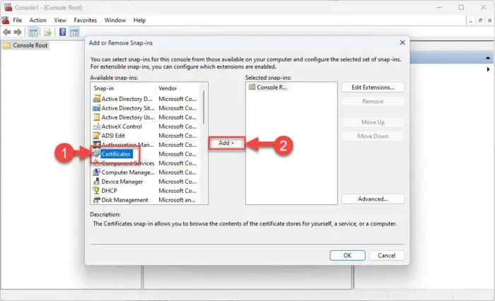 提前在添加证书