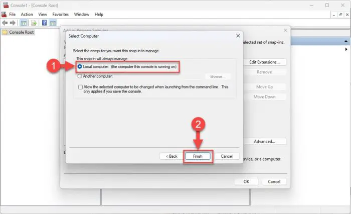 本地计算机管理证书
